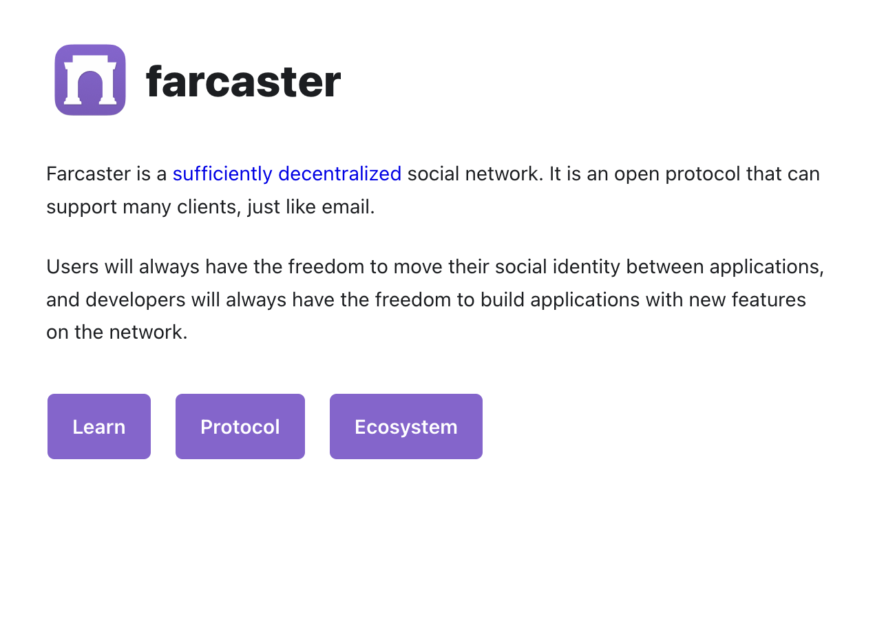 Farcaster - Un protocollo aperto in grado di supportare molti clienti media 1