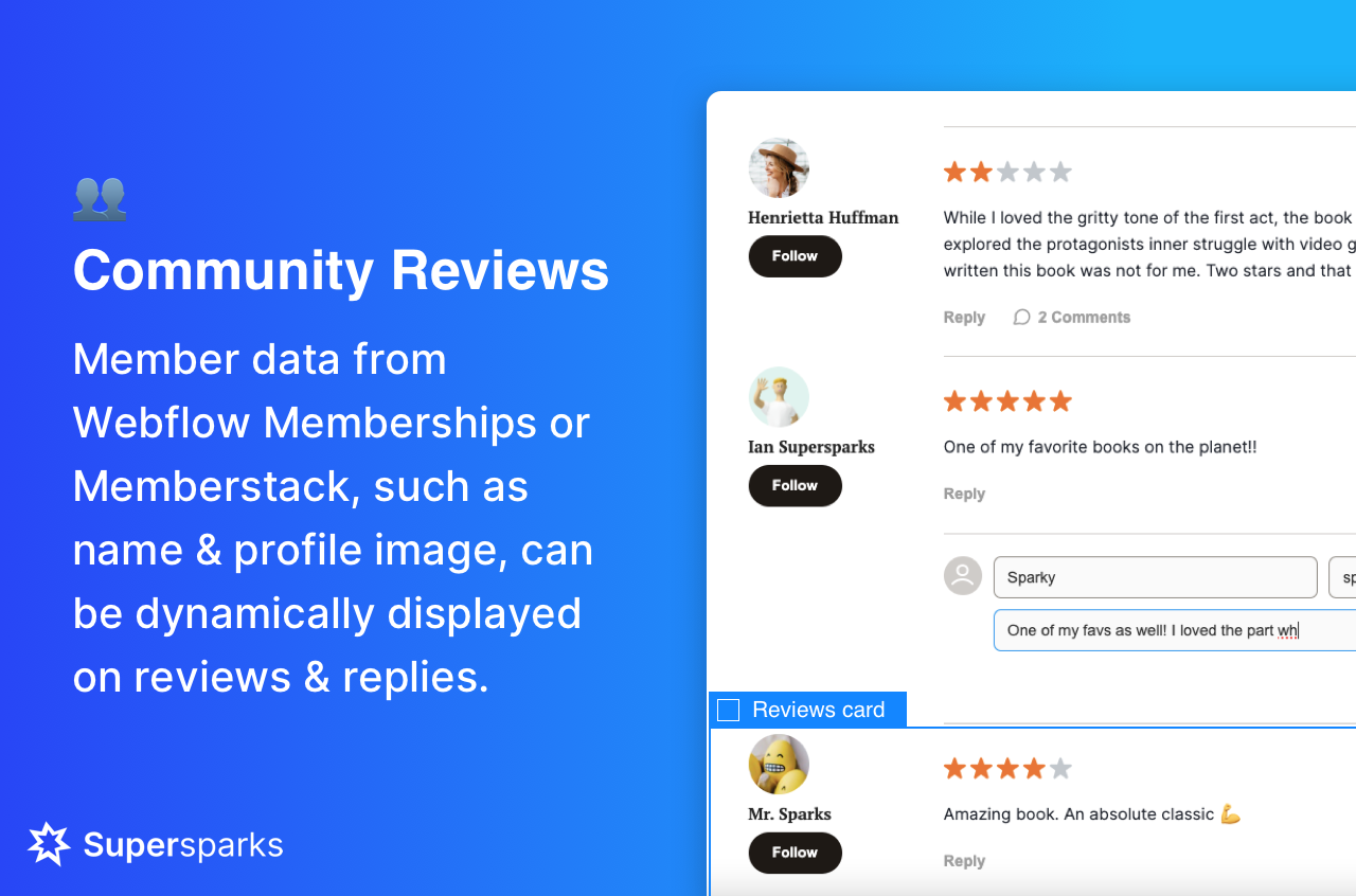 SupersParks: Webflow Community Reviews Medien 3