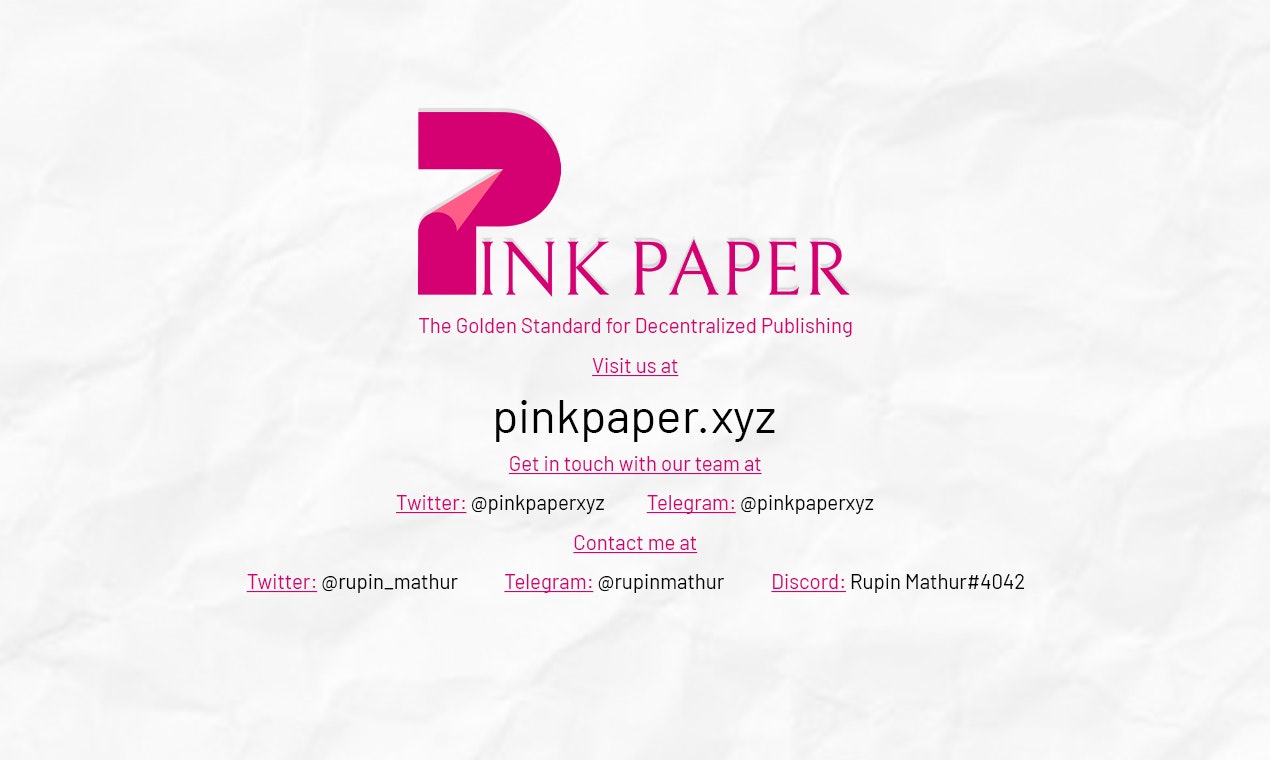 Roze papier - De gouden standaard voor gedecentraliseerde publicaties media 8