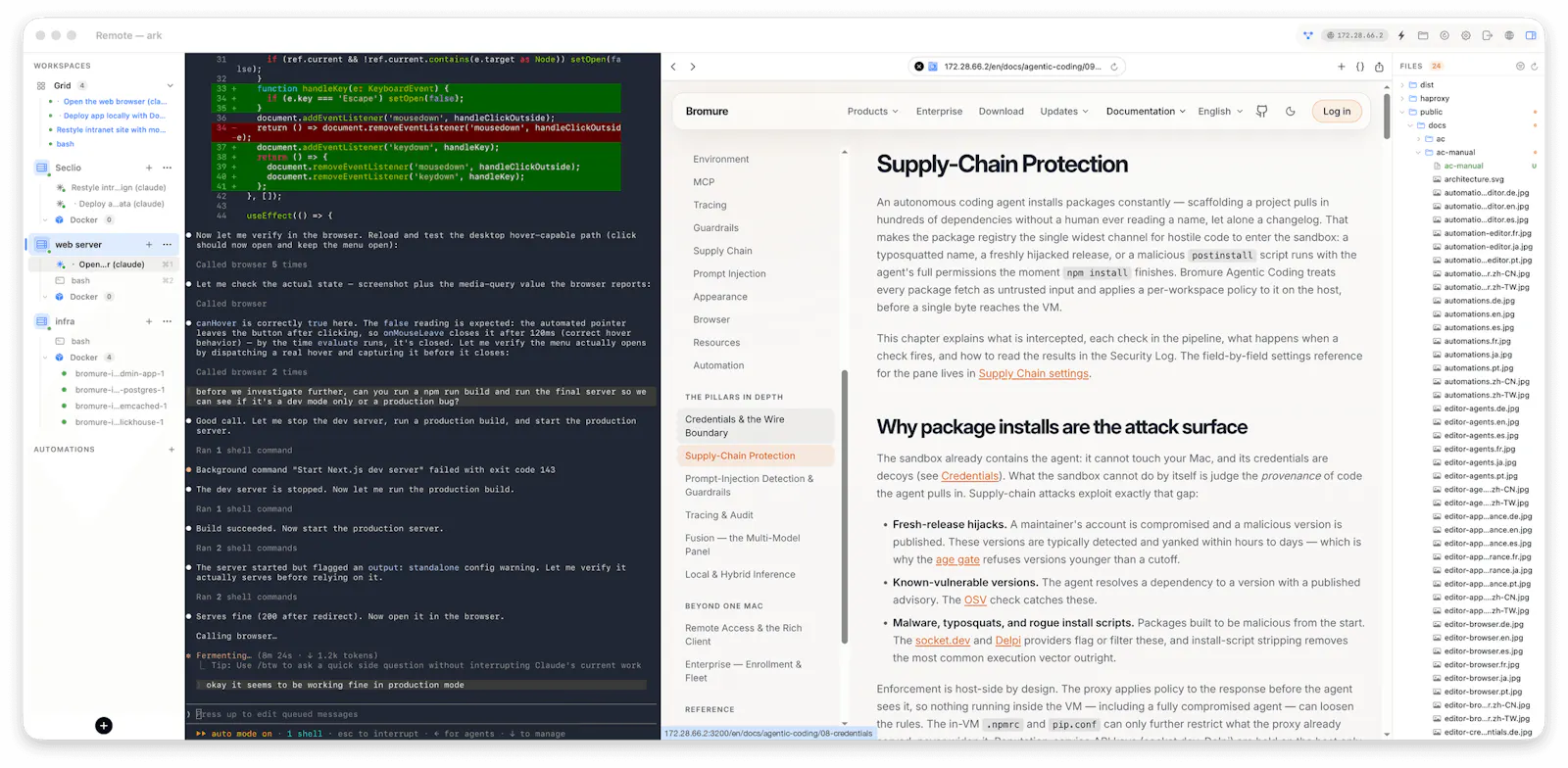 Bromure Agentic Coding screenshot 3