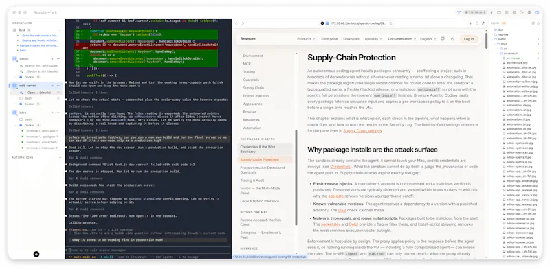 Bromure Agentic Coding screenshot 3