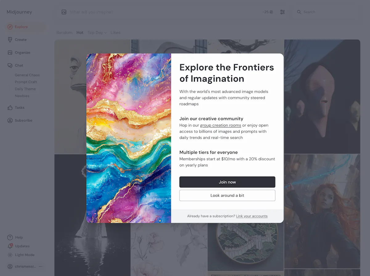 MidJourney for Web