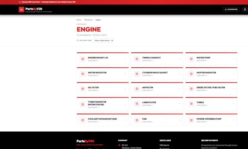 Parts By VIN screenshot 3
