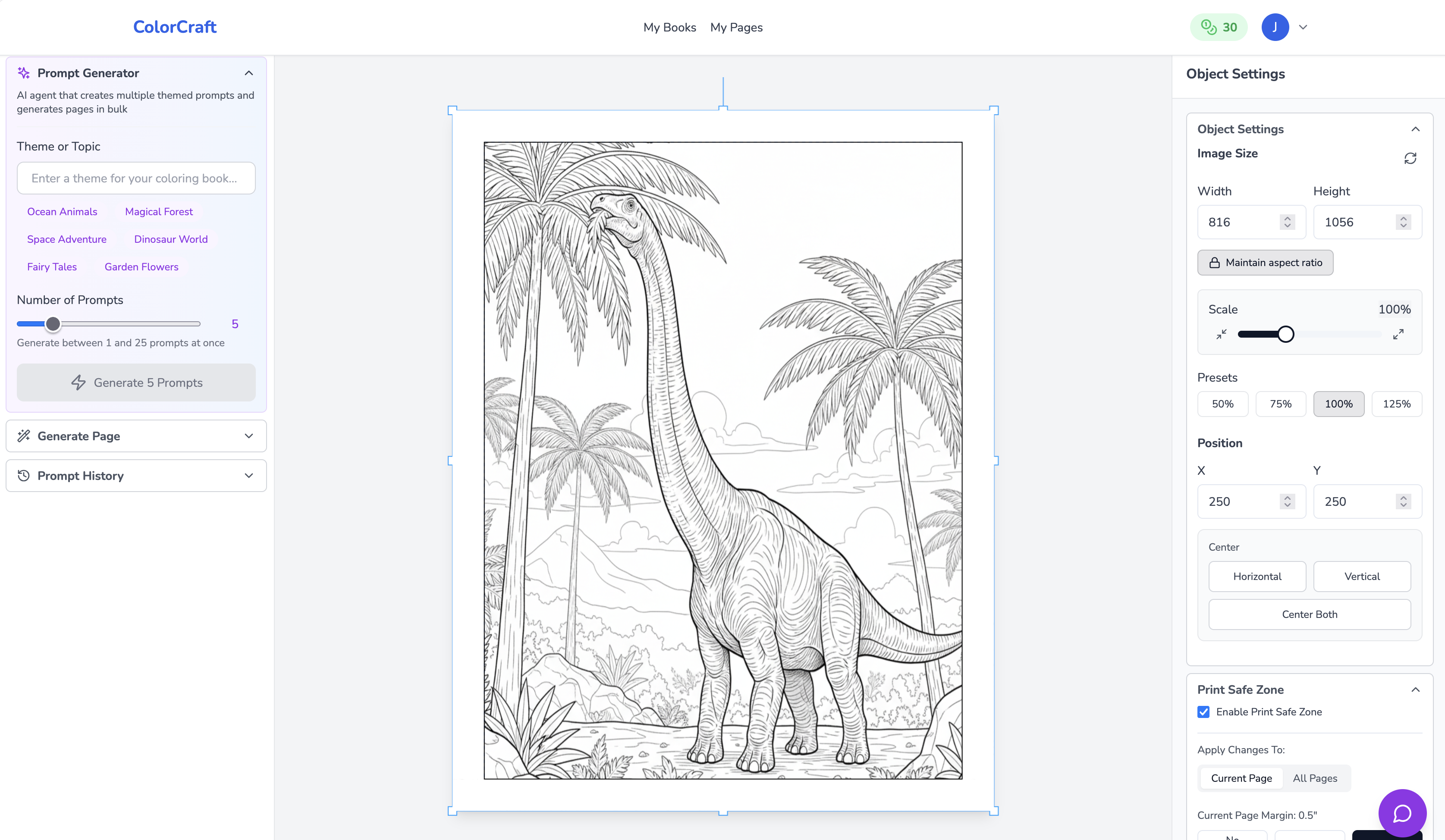 ColorCraft.AI - Coloring Book Generator