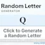 Random Letter Generator