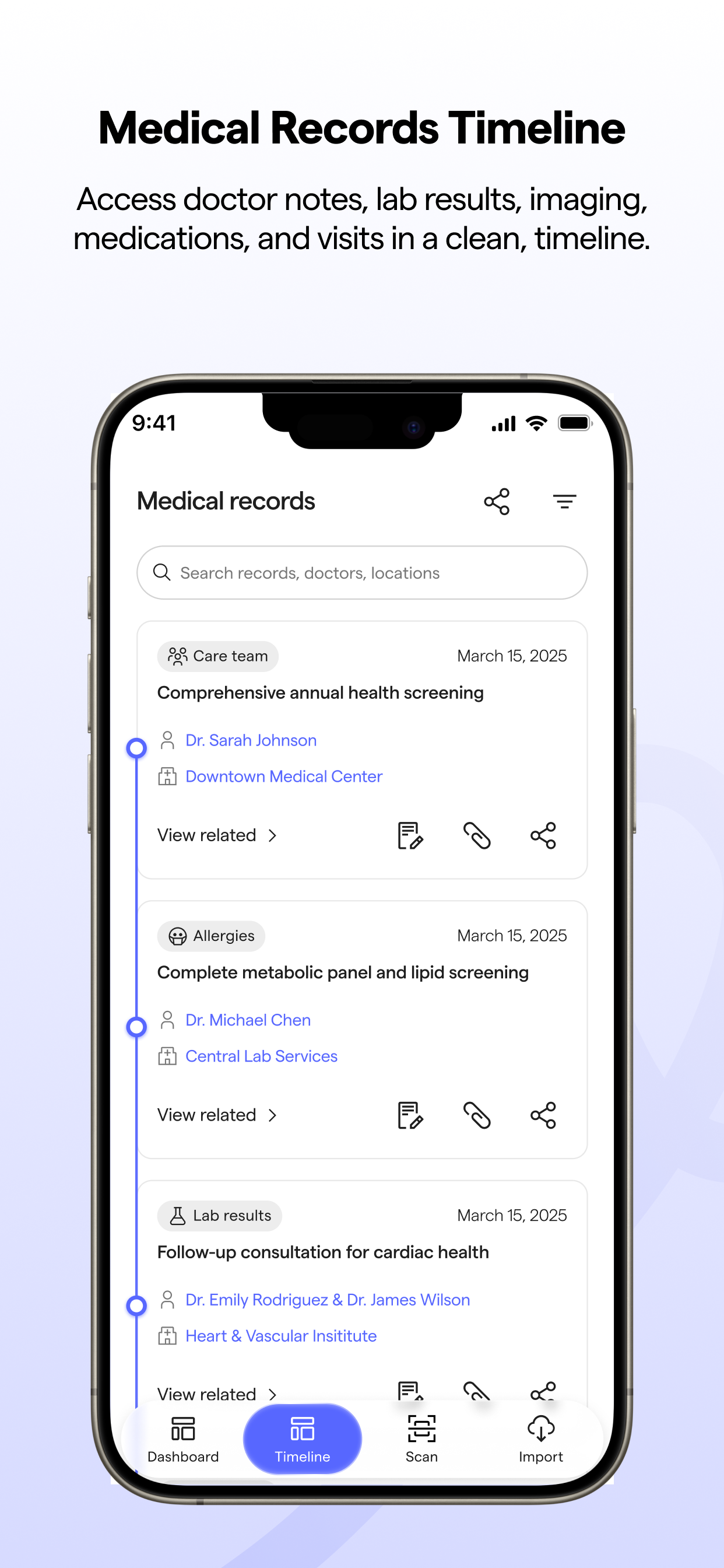 Health Wallet - Screenshot 2 showing product features and functionality