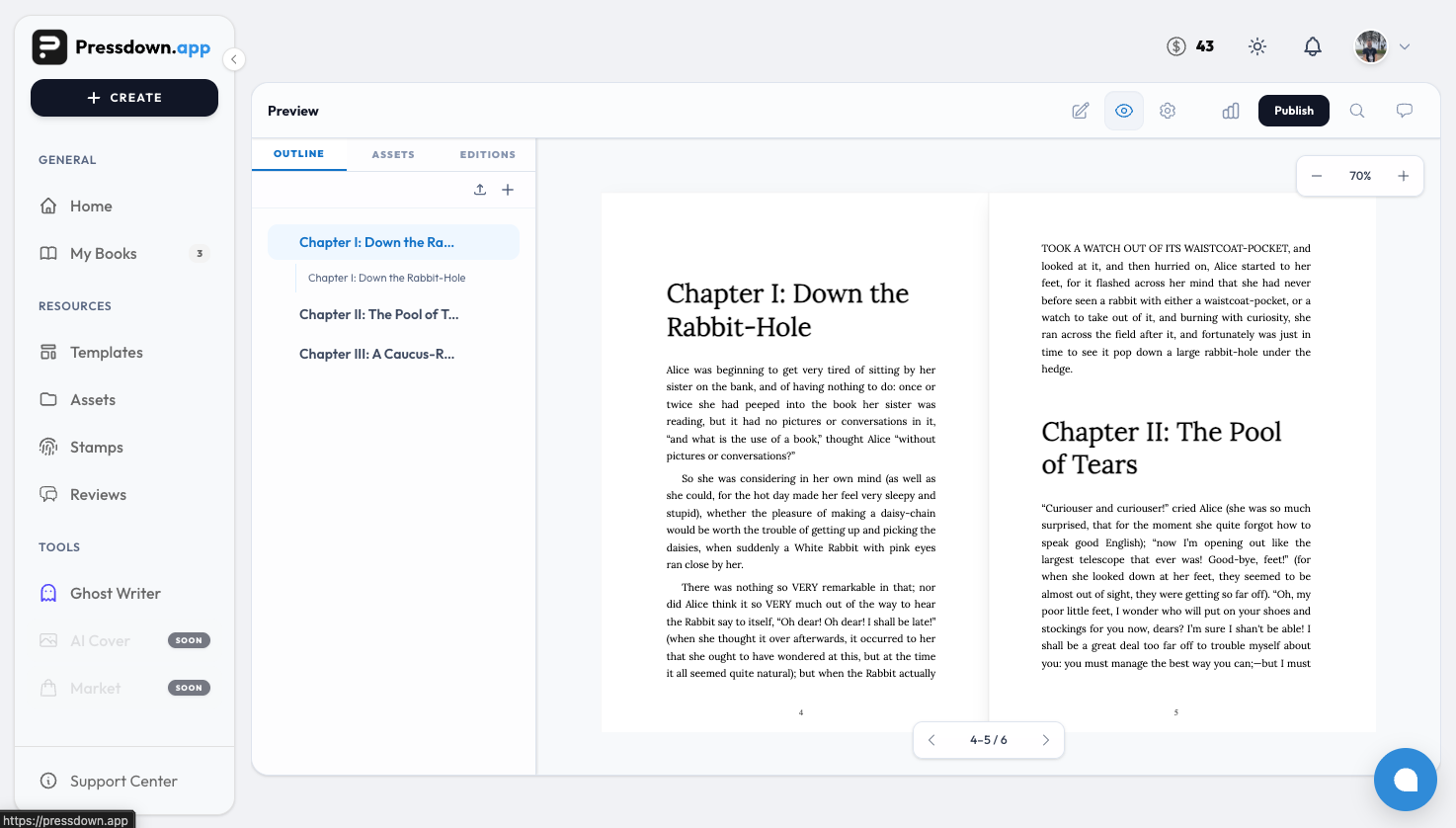 Pressdown.app gallery image
