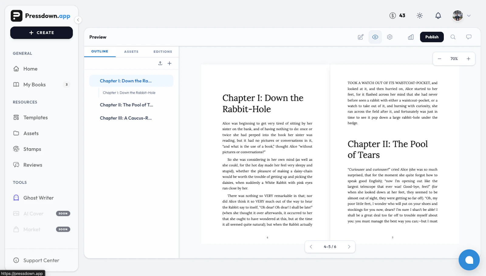 Pressdown.app screenshot 4
