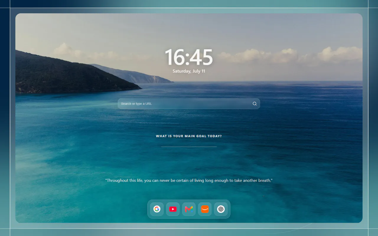 PrismTab — New Tab Dashboard gallery image