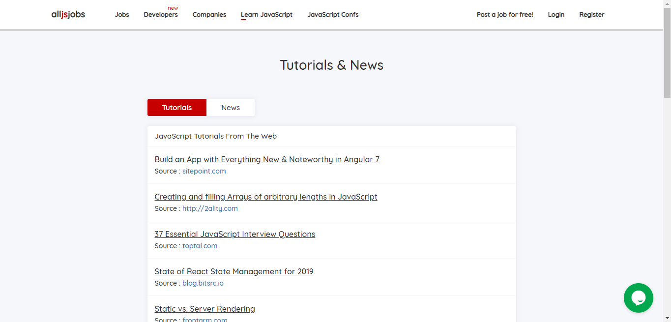 All JavaScript Jobs gallery image
