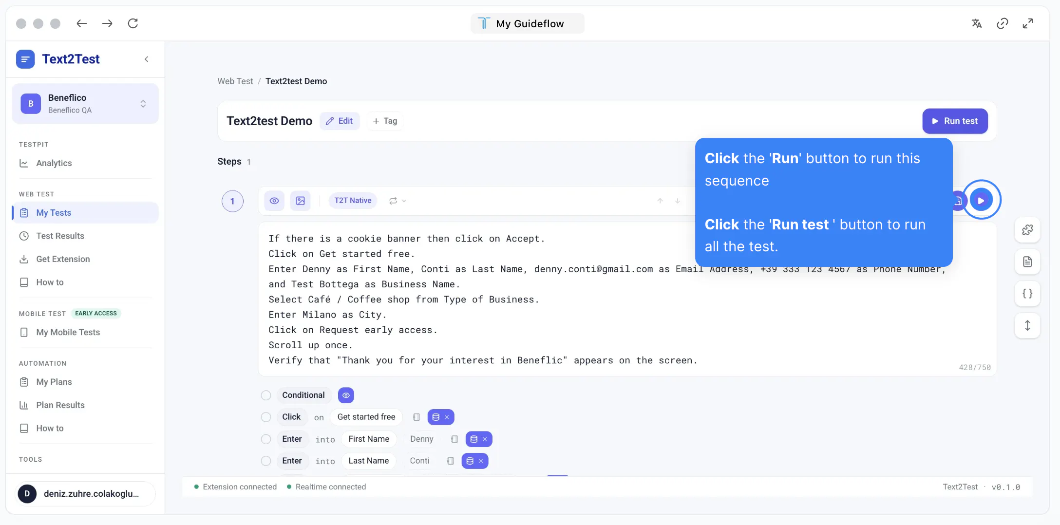 Text2Test | 0 → Test Suite in Minutes gallery image