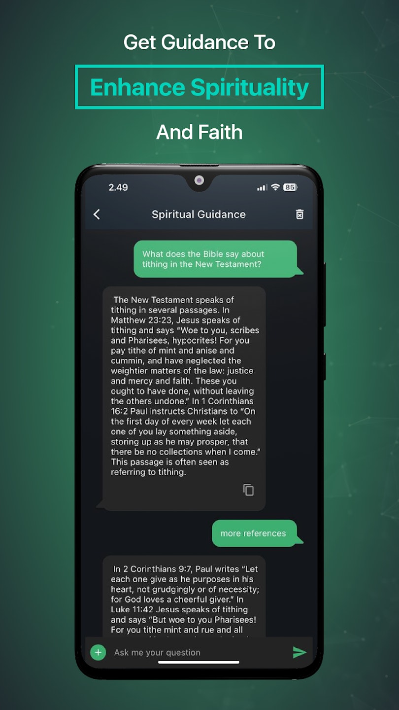Faith Chatbot - Ein KI -Chatbot, der speziell für Christen weltweit entwickelt wurde Medien 5