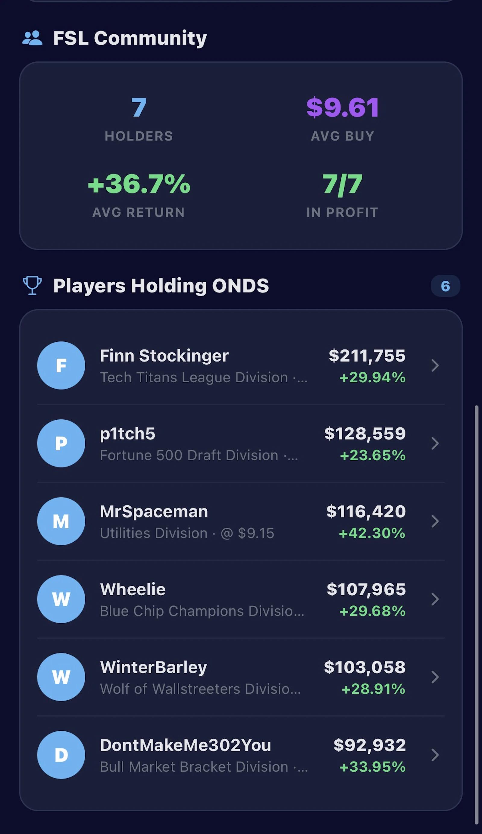 Fantasy Stock League screenshot 4