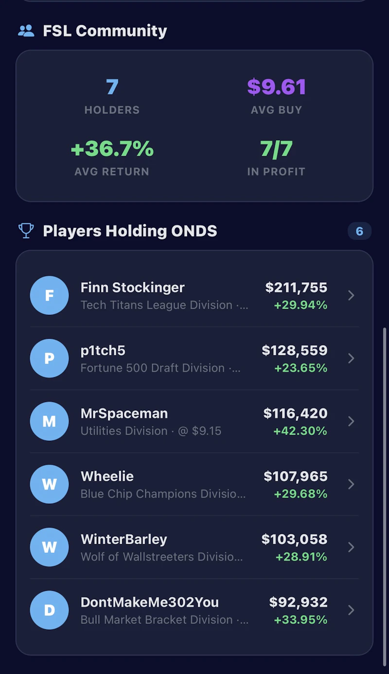Fantasy Stock League screenshot 4