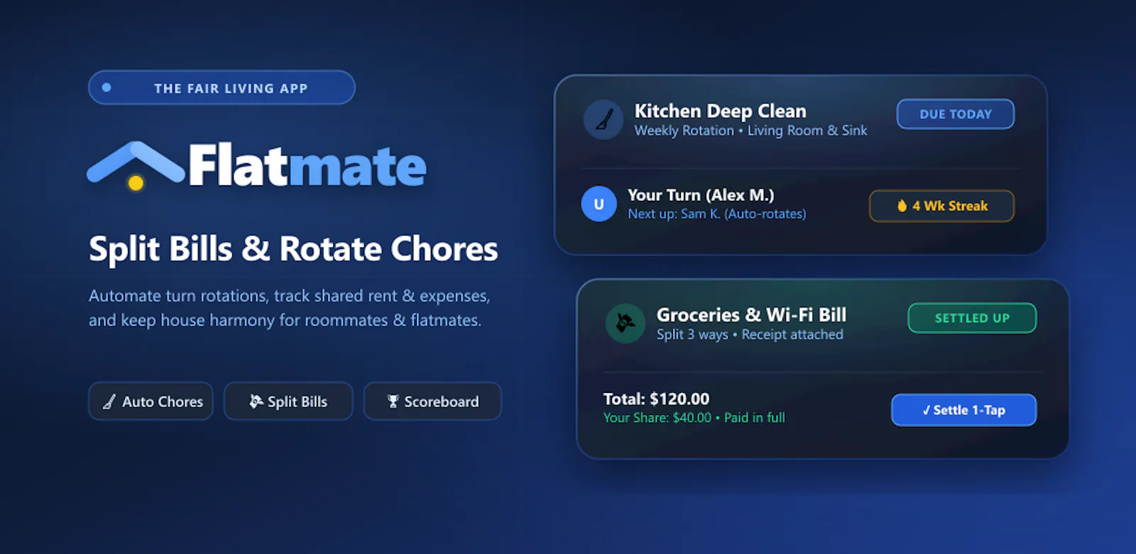 Flatmate: Roommates & Chores screenshot 1