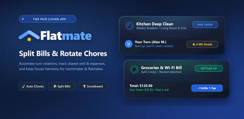Flatmate: Roommates & Chores screenshot 1