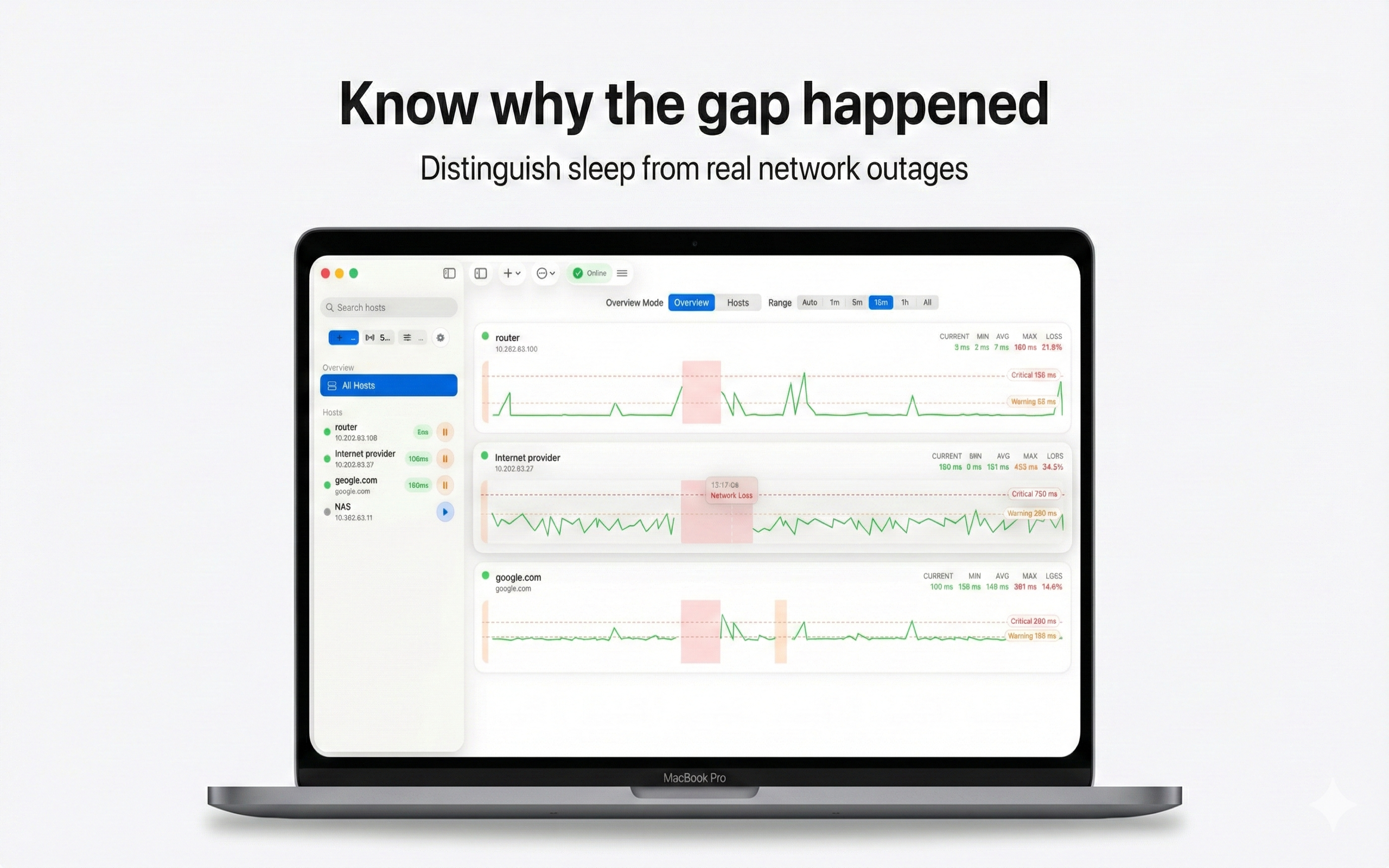 NetPing Monitor - Screenshot 2 showing product features and functionality