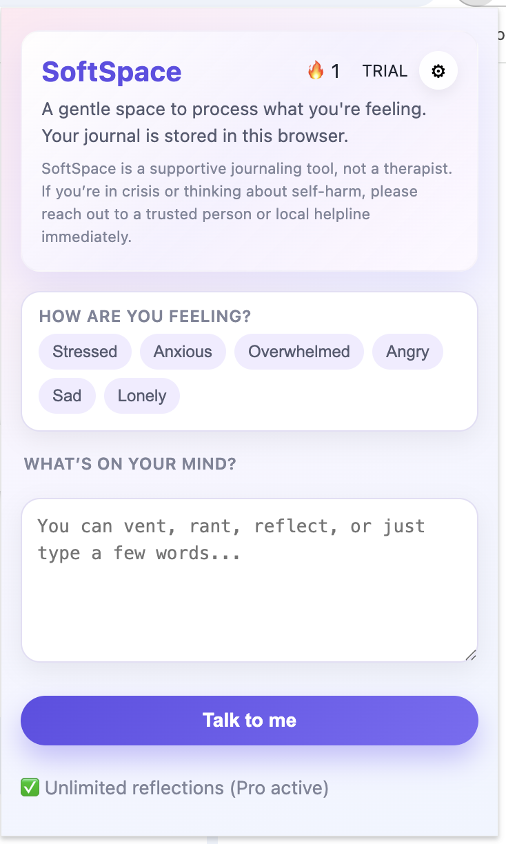 SoftSpace - Main product screenshot demonstrating key features and user interface