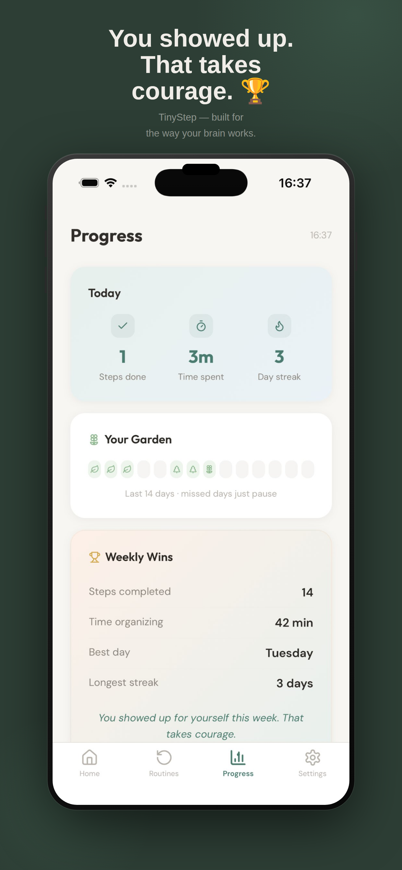 Tiny Step Buddy | ADHD, Procrastination - Screenshot 4 showing product features and functionality