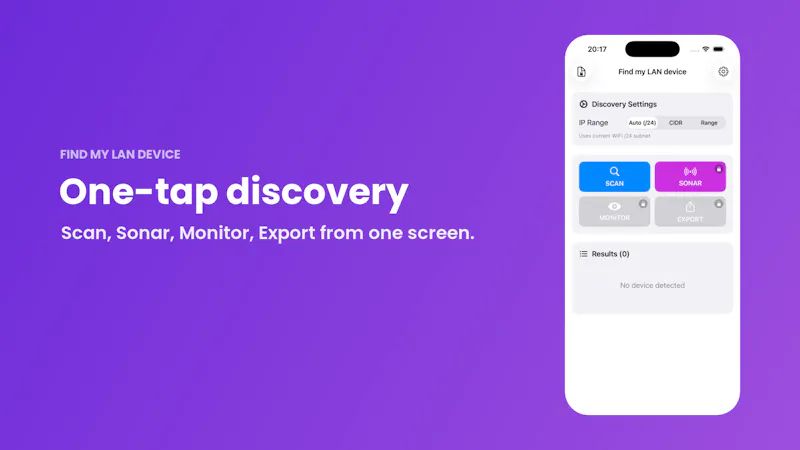  Find My LAN Device — network scanner screenshot 1