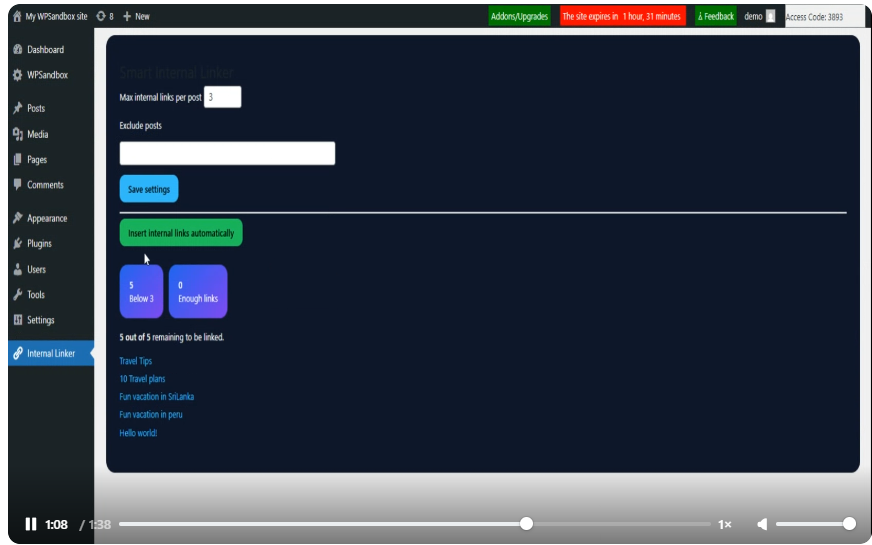 Automatic Link Insertion for WordPress gallery image