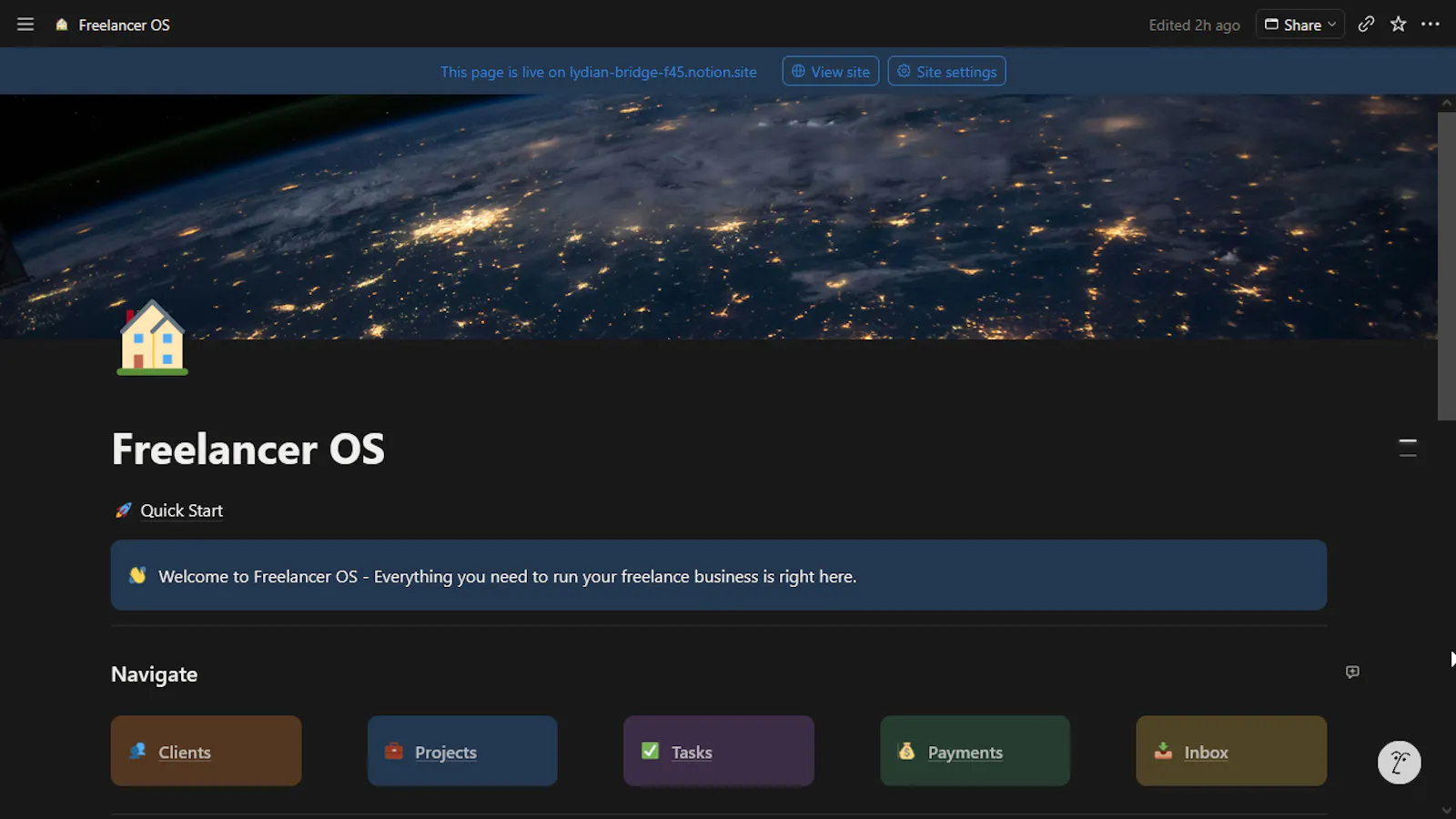 Freelancer OS screenshot 2