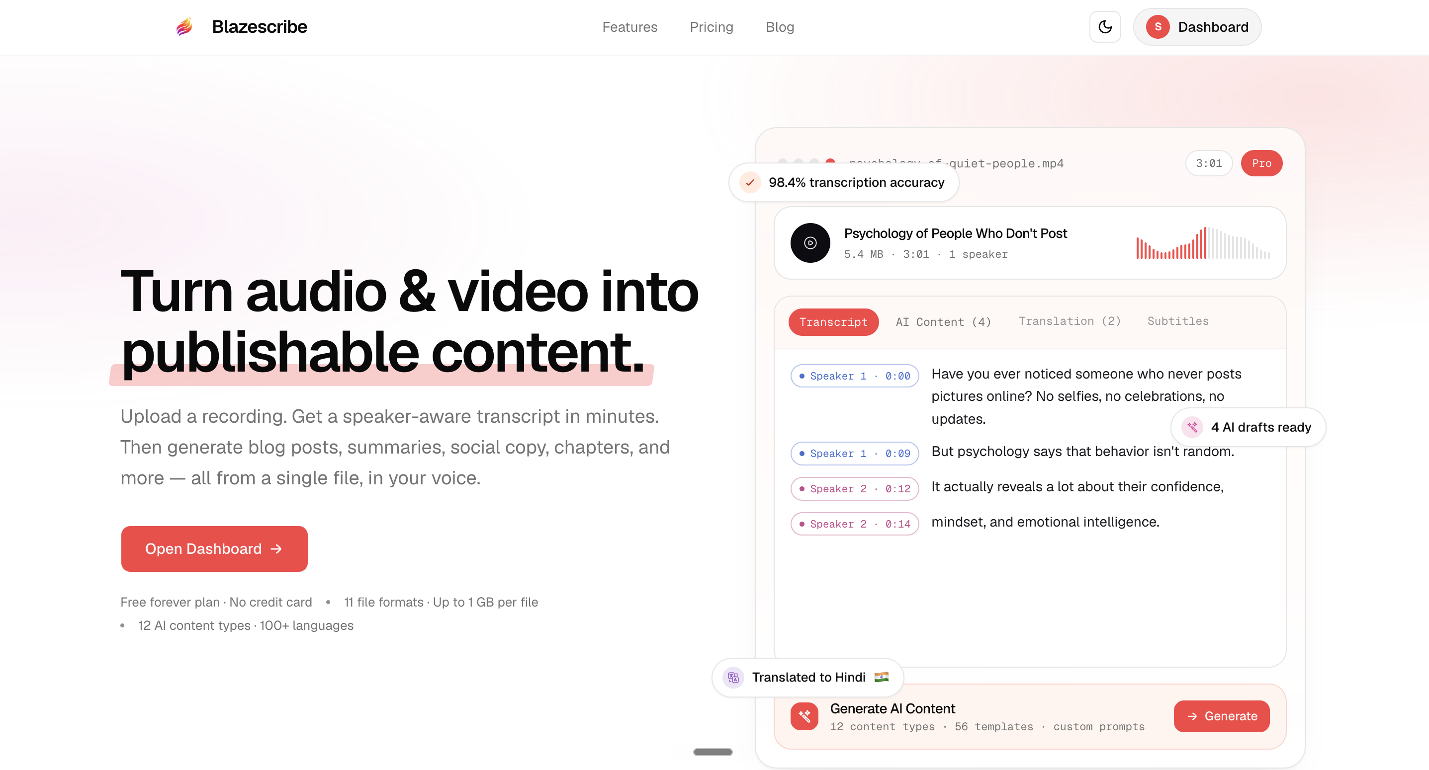 Blazescribe gallery image
