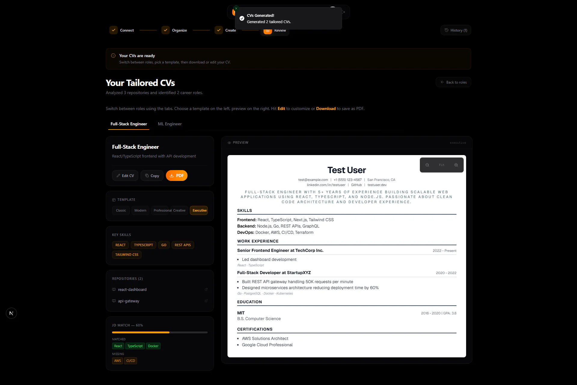 CV Tailor gallery image