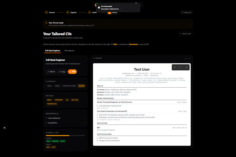 CV Tailor screenshot 5
