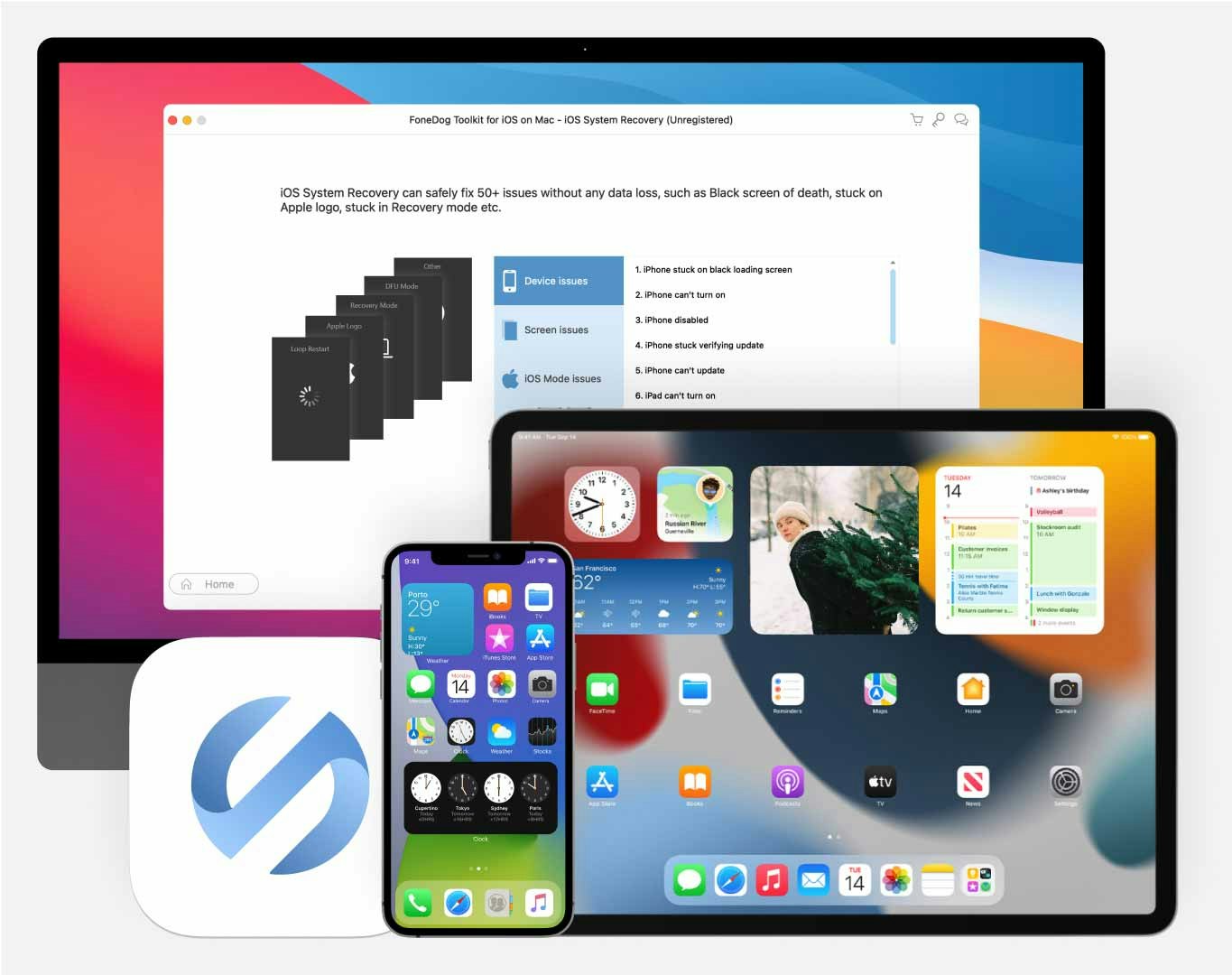 FoneDog iOS System Recovery media 1