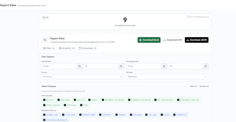 Turn any document into structured data screenshot 6