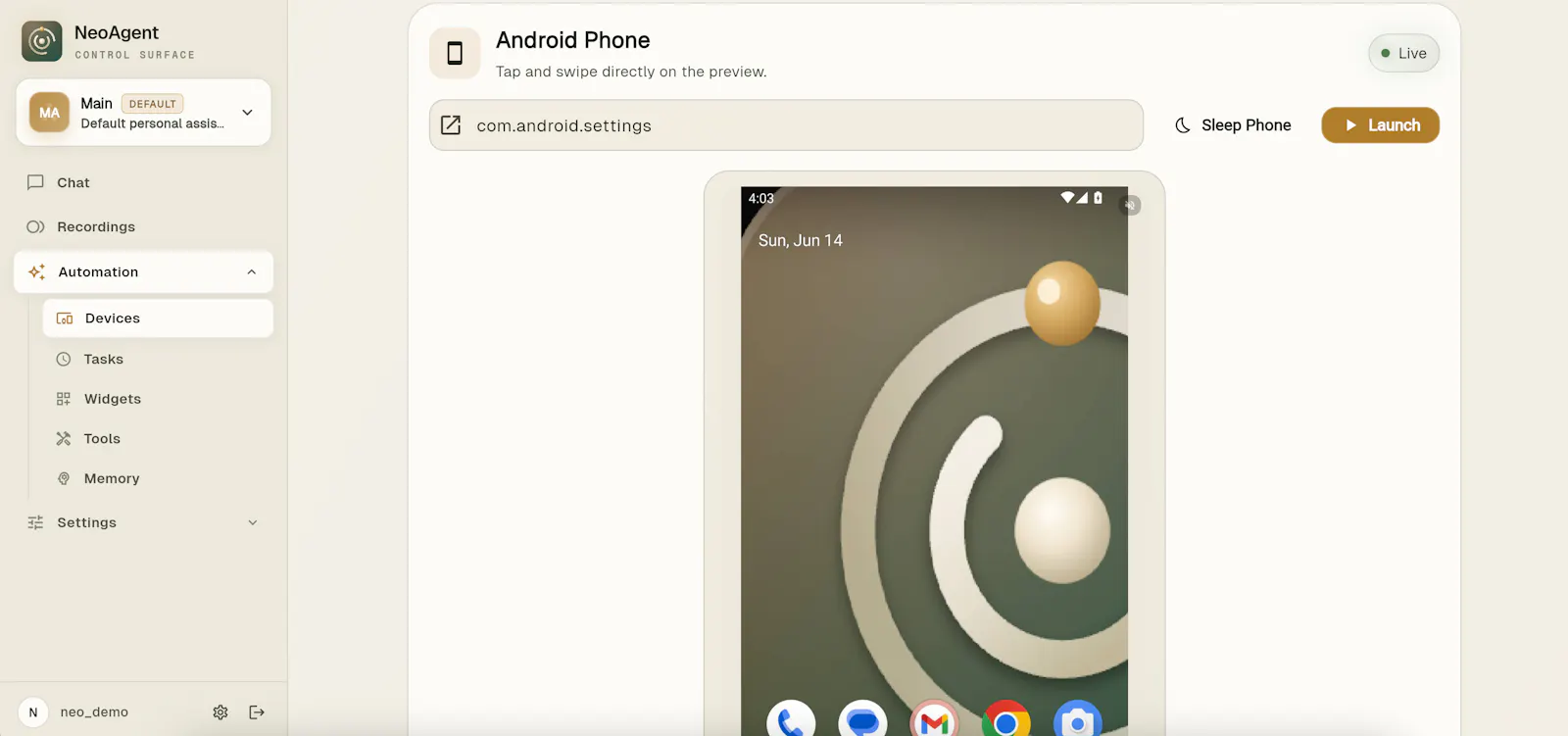 NeoAgent screenshot 5