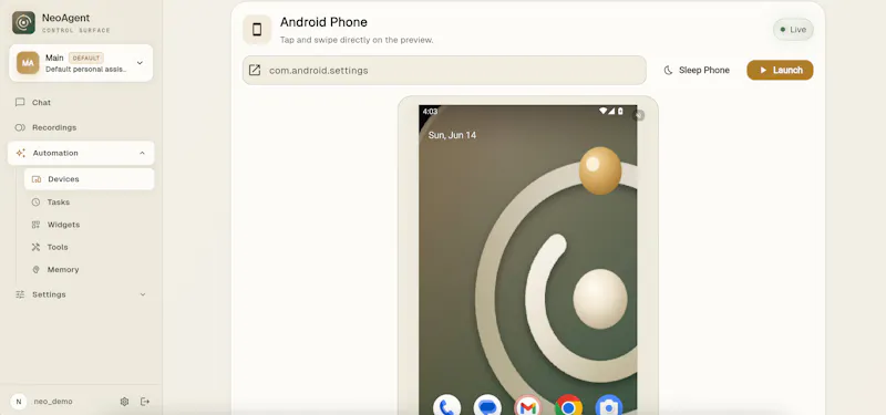 NeoAgent screenshot 5