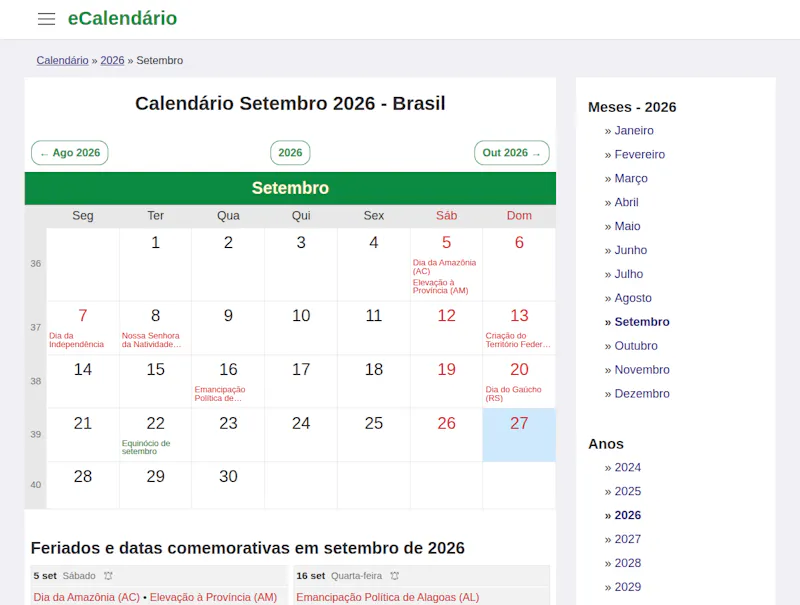 eCalendário screenshot 4