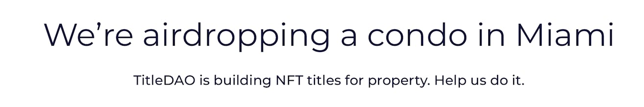 TitleDAO gallery image