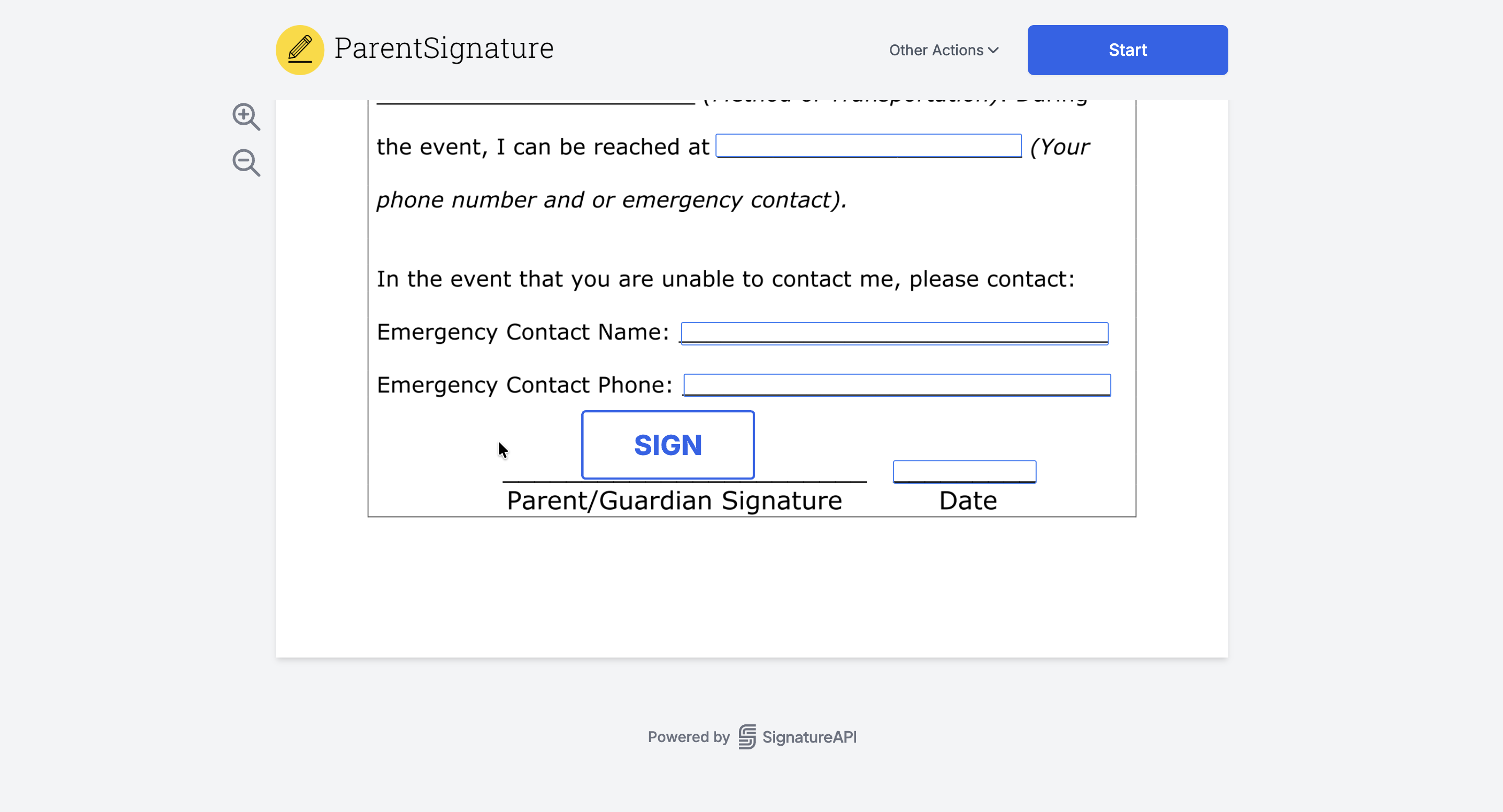 ParentSignature gallery image