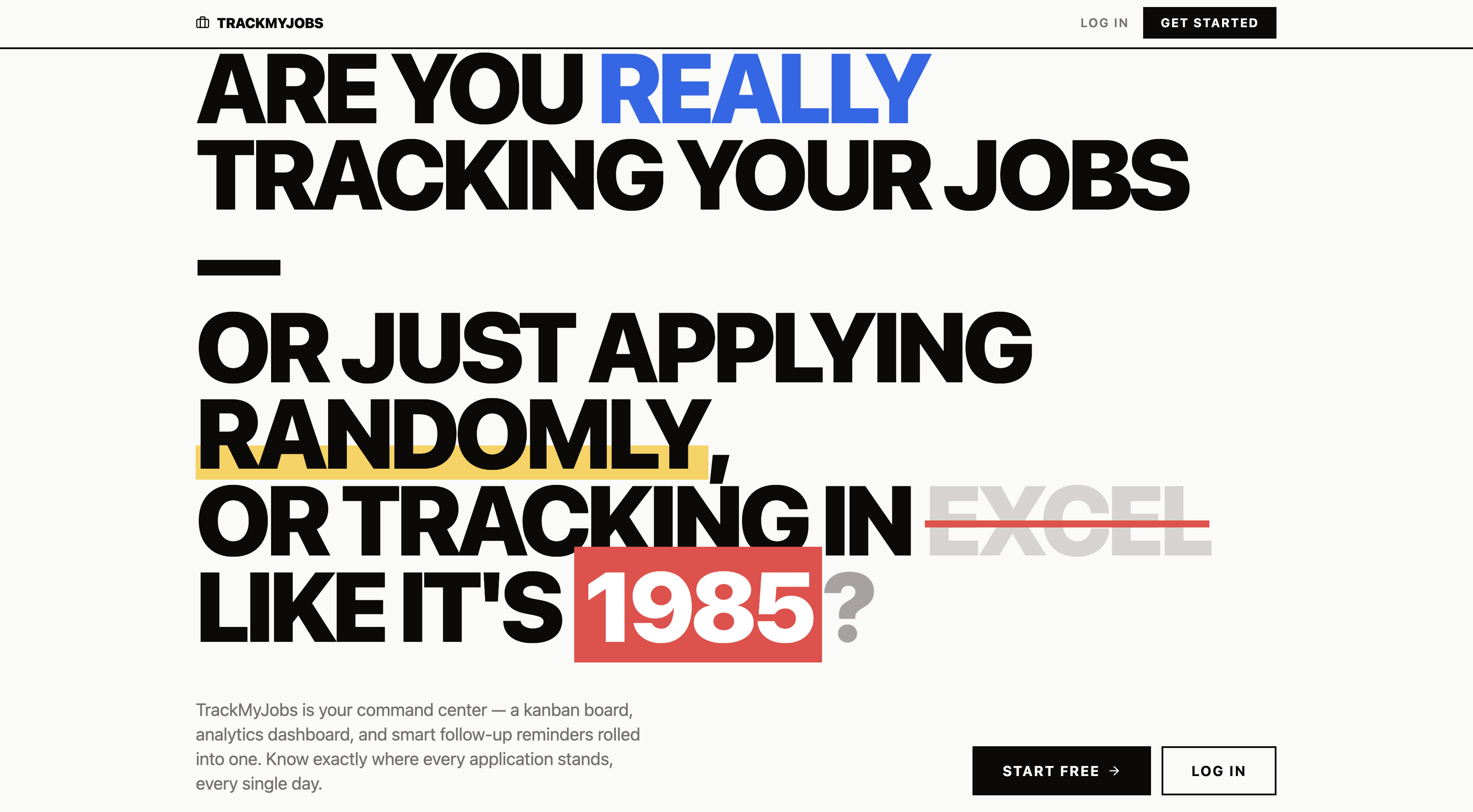 TrackMyJobs - Product Hunt launch logo and brand identity