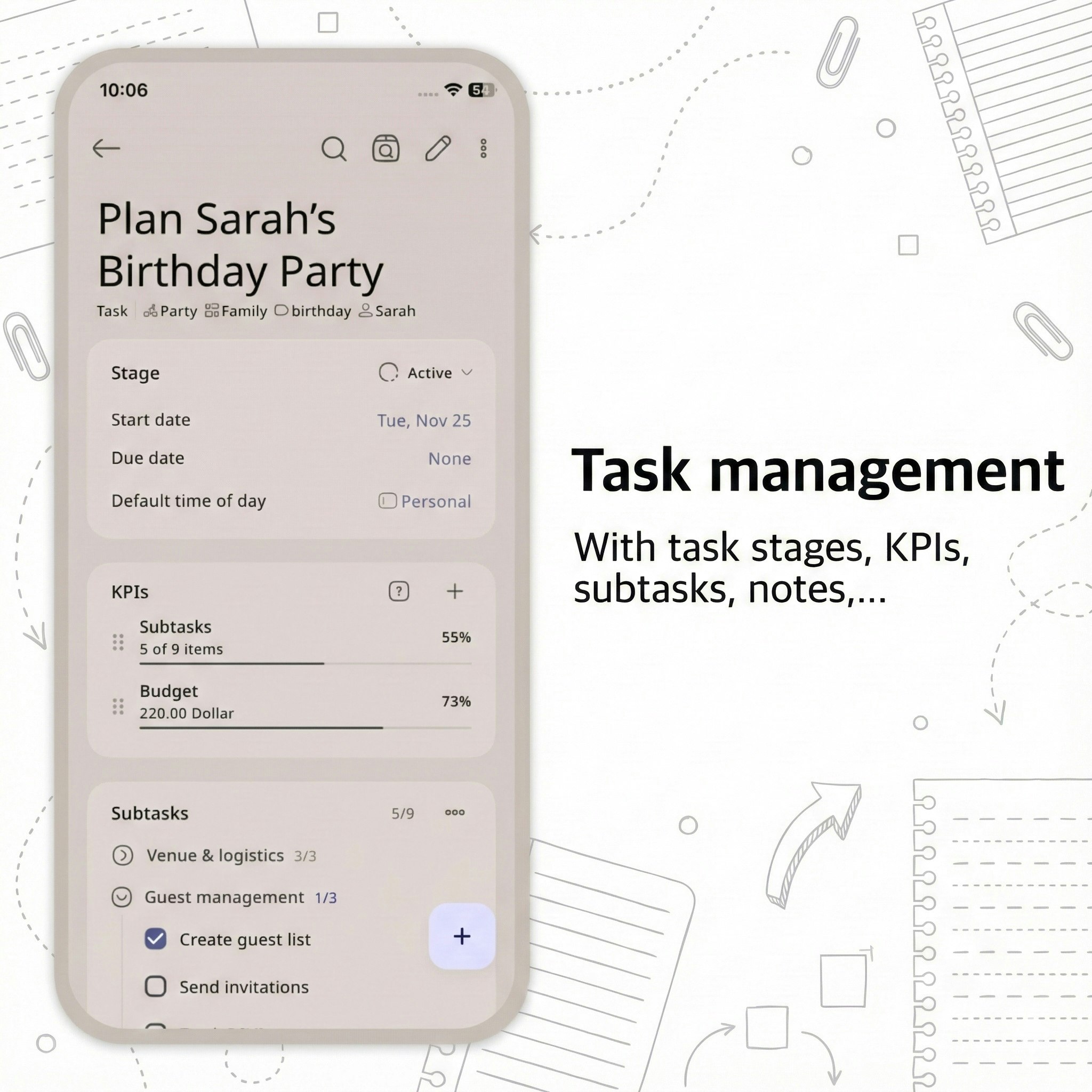 Journal it! - All-in-one Life Organizer - Screenshot 3 showing product features and functionality