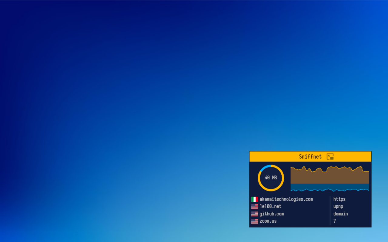 Sniffnet gallery image