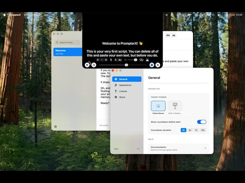 PrompterX screenshot 1 (video preview)