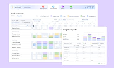 actiPLANS team shift organization tool, effortlessly create and manage team schedules and shifts.