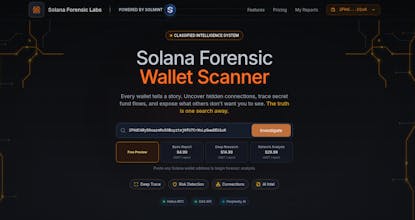 Solana Forensic Wallet Scanner gallery image