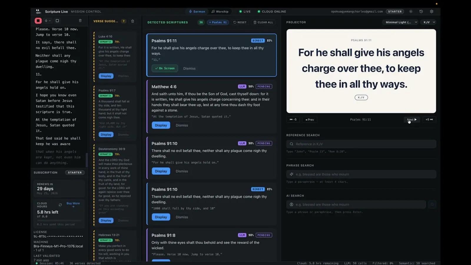 Scripture Live App screenshot 1 (video preview)