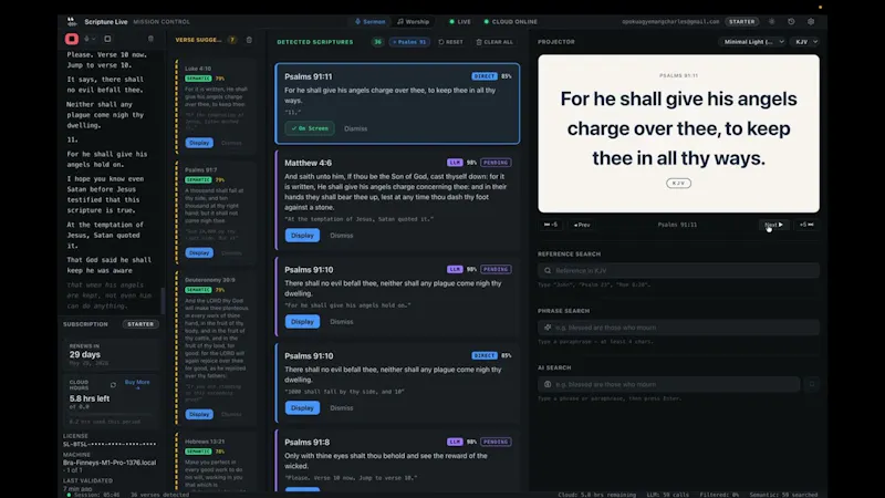 Scripture Live App screenshot 1 (video preview)