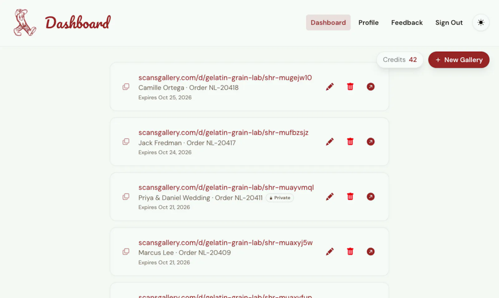 Scansgallery screenshot 2