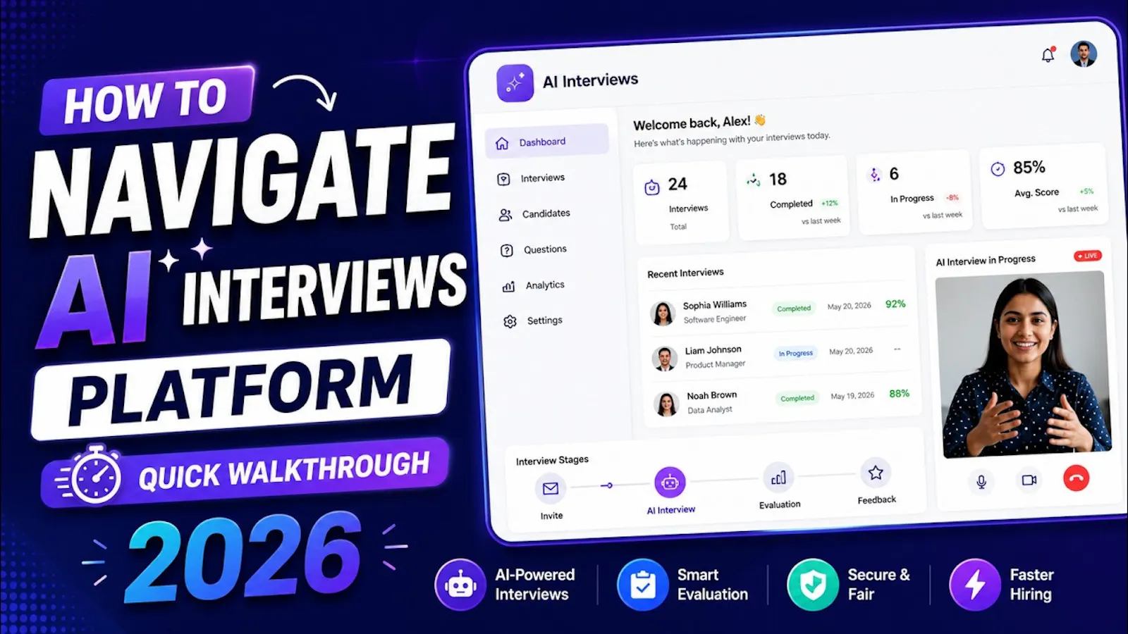 AI Interviews screenshot 1 (video preview)