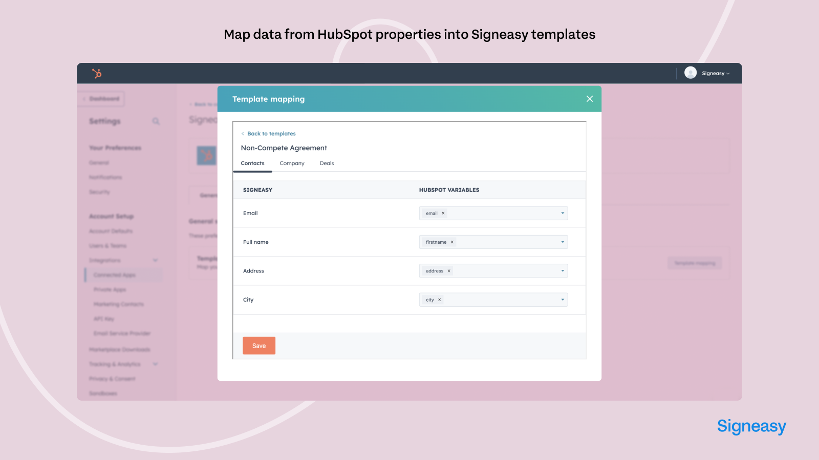 Media Signeasy untuk HubSpot - Menyelaraskan kontrak, hantar tandatangan & mempercepatkan jualan 1