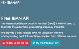IBAN API-Validate IBAN and get Bank Data media 1