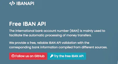 IBAN API-Validate IBAN and get Bank Data gallery image