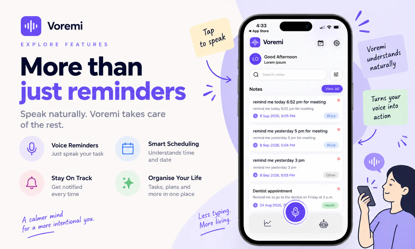 Voice Reminder: Voremi AI screenshot 3